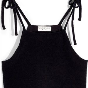 Madewell Texture & Thread tie shoulder tank top